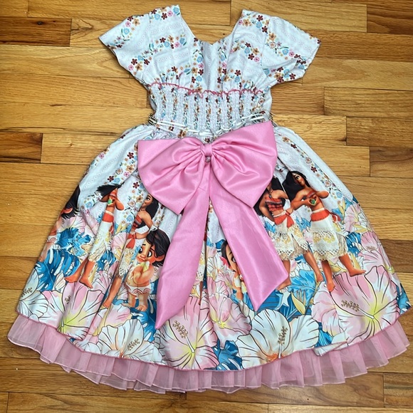 Kids Boutique Moana Dress - Picture 5 of 8